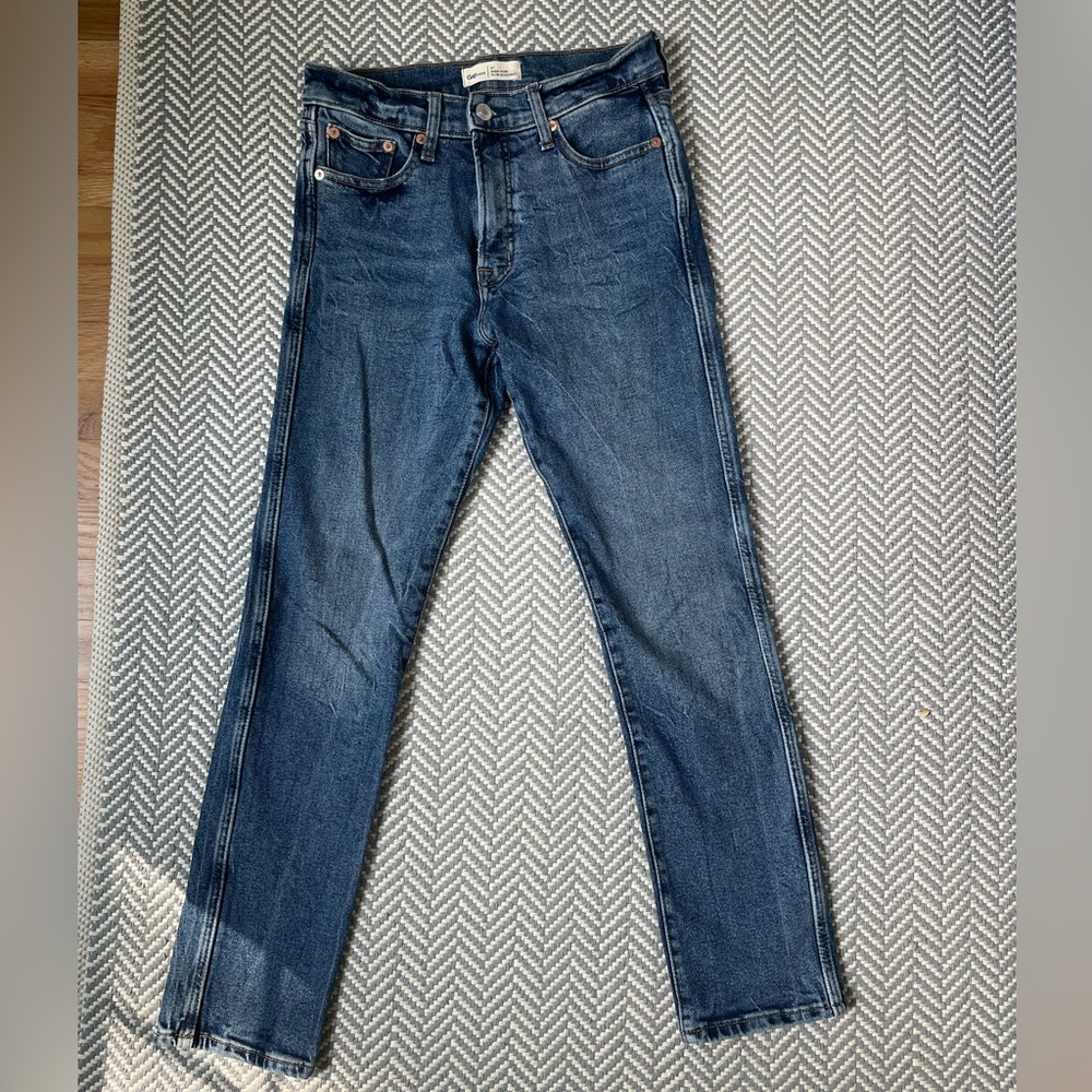 GAP slim straight high rise jeans